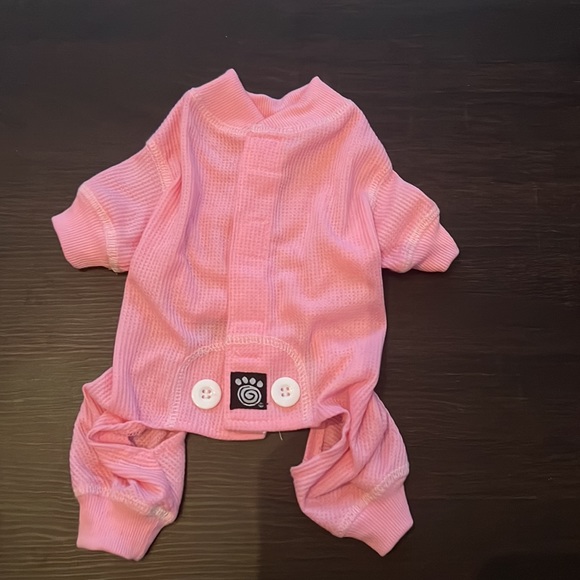 Fir baby pajamas. Cuddle up with them in this adorable pink comfy PJ in size XS - Picture 9 of 10